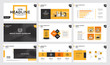 Infographics slide template design