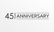 © metelsky25 - 45 years anniversary icon. Anniversary decoration template. Vector illustration.