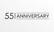 © metelsky25 - 55 years anniversary icon. Anniversary decoration template. Vector illustration.