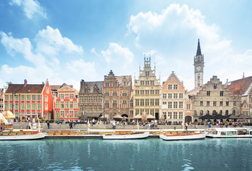 Poster - old town of Ghent, Belgium