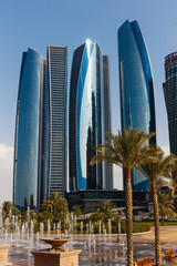 Wall Mural - Skyscrapers in Abu Dhabi, United Arab Emirates