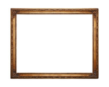 Antique Golden Picture Or Photo Frame
