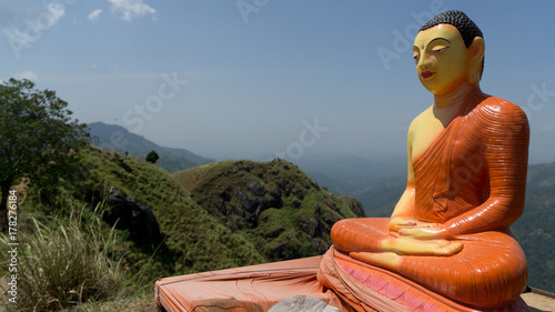 Plakat Medytacja Buddha w Ella - Sri Lanka