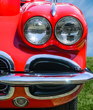 Vintage Red Sports Car