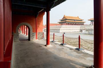 Wall Mural - Beijing ancient royal palaces of the Forbidden City in Beijing ,China.