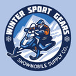 snowmobile store badge design