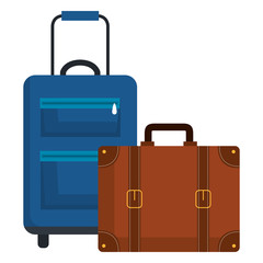 suitcase travel isolated icon