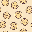 © anitafiana - Seamless vector pattern with cookies