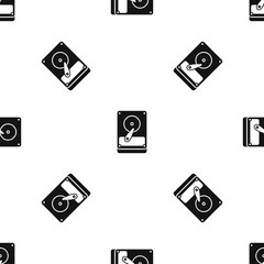 Poster - HDD pattern seamless black