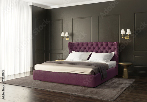 Classic Luxury Modern Chic Bedroom With Tufted Bed Kaufen