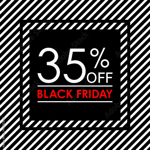 35 off black friday sale and discount banner sales tag design