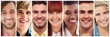 © vectorfusionart - People collage portrait 7 wide
