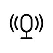 © Perfect icons - Microphone Icon Vector Fat Design Editable Stroke. 512x512 Pixel Perfect.