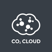Co2 Cloud Vector Illustration
