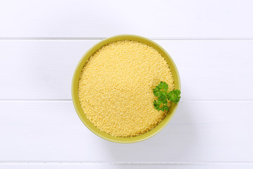 Canvas Print - bowl of raw couscous