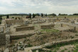 sight of the Greek and Roman ruins of the archaeological place of Ampurias, on the brava coast in Spain.