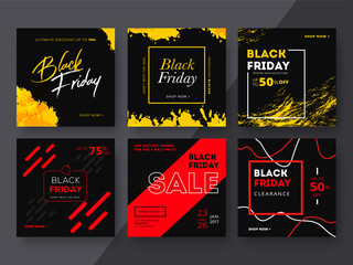 Wall Mural - modern promotion square web banner for social media mobile apps. elegant sale and discount promo bac
