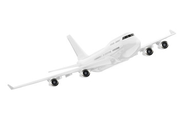 Poster - White Jet Passenger's Airplane. 3d Rendering
