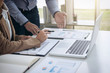 © Freedomz - Confident business leader, business team meeting conference in office, The senior executive working and discussing new project investment plan with Secretary and strategy in business profit