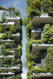 Fototapeta Przestrzenne - sustainable green building