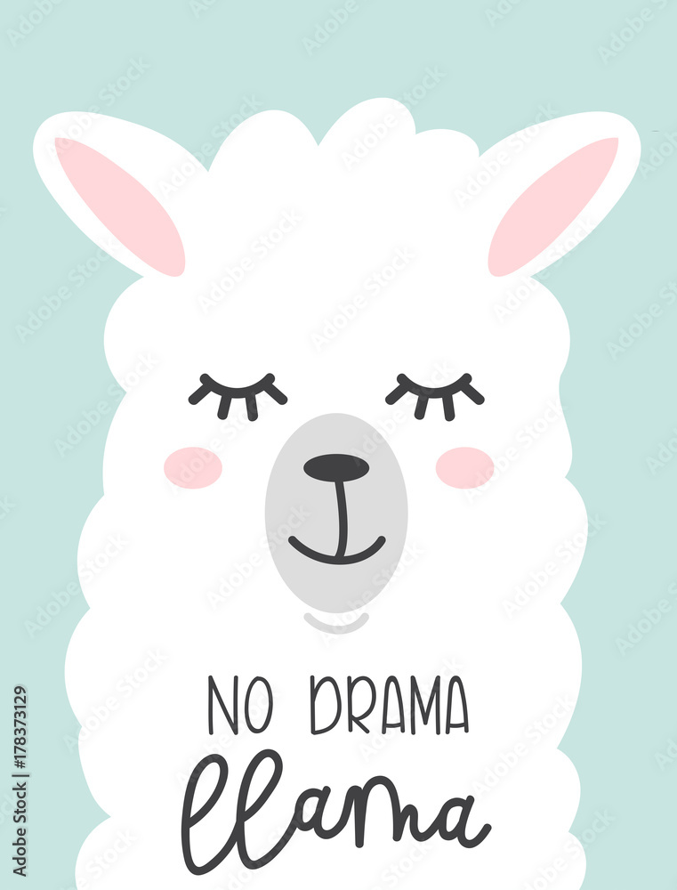 Cute No Drama Llama Tshirt Cute No Drama Llama Tshirt