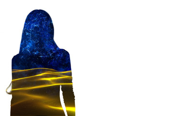 Poster - Creative space female background
