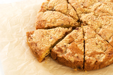 Wall Mural - homemade apple cake with streusel