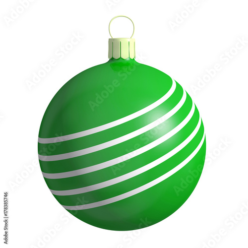 Boule De Noël Verte Buy This Stock Illustration And