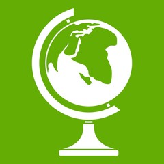 Poster - globe icon green