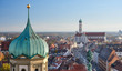Blick auf Augsburg vom Perlachturm