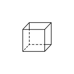 Wall Mural - cube icon