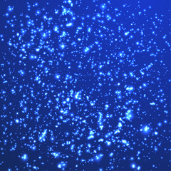 Wall Mural - Bright blue starry glittering sparkling layout template