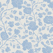 Seamless floral pattern  with  blue roses. Vector monochrome background for textile, print, wallpapers, wrapping.