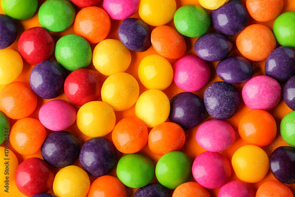 Colorful candies, closeup