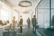 © ImageFlow - White open space office side people