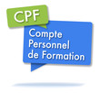 French CPF initals in colored bubbles