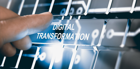 digitalization, digital transformation concept