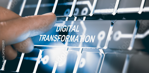 Fotografía Digitalization, Digital Transformation Concept