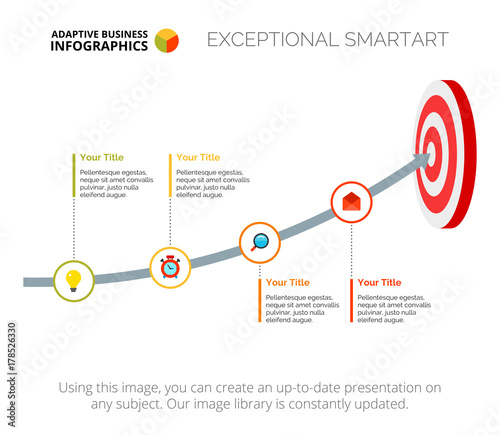Fotomural Process Chart with Four Elements Template