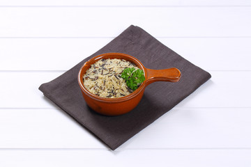 Wall Mural - saucepan of wild rice