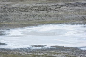 Wall Mural - Water pollution from cooper mine