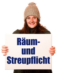 Sticker - Räum- und Streupflicht