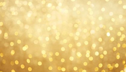 Wall Mural - beautiful golden bokeh background