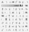 © palau83 - Set of family stickers