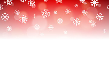 Wall Mural - Red Snowflake Holidays Christmas Vector Background 1