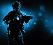 © andy_gin - Special group soldier holds a jack to open the doors.