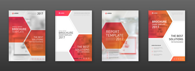 Wall Mural - Medical brochure cover template, flyer design layout.