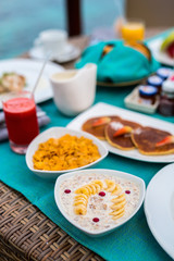 Wall Mural - Oatmeal breakfast