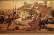 Fresco of the battle for Troy on the Greek island of Corfu in the Ionian Islands