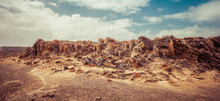 Unusual Petrified Forest - Rock Formations In Cape Bridgewater, Victoria, Australia. Image Has Retro Effect